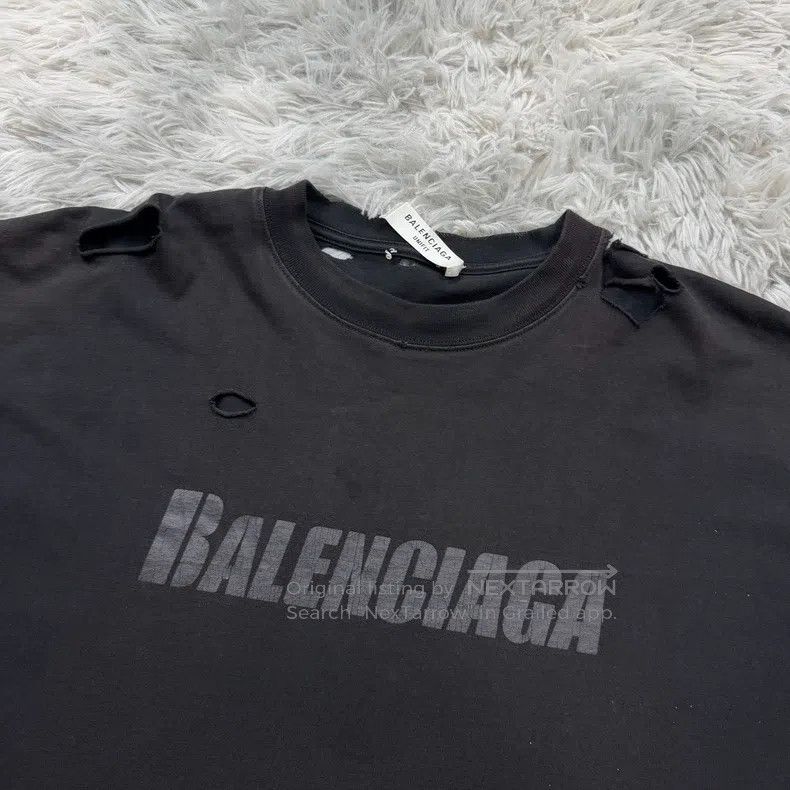Balenciaga Balenciaga Big Destruction Short Sleeve Size US L / EU 52-54 / 3 - 3 Thumbnail