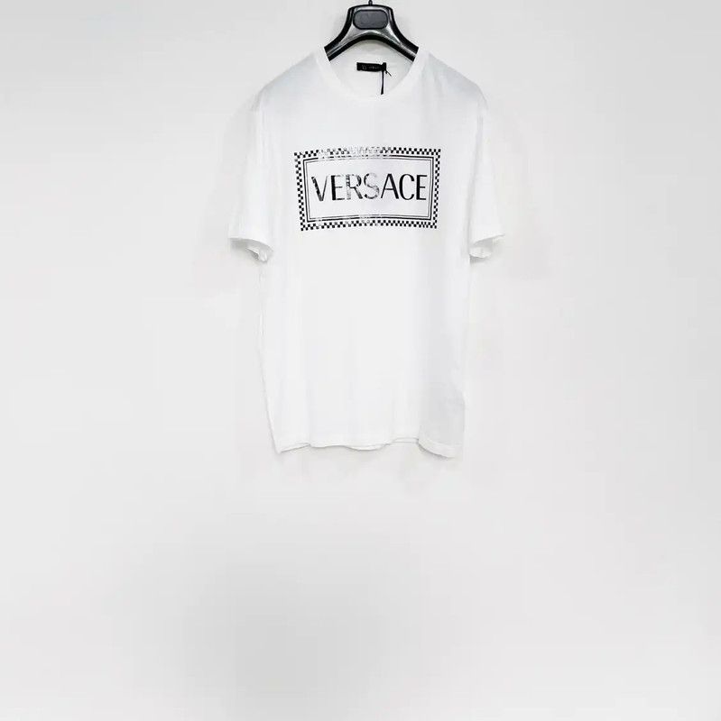 Versace Versace White Cotton Short Sleeve T-Shirt 0089 Size US L / EU 52-54 / 3 - 1 Thumbnail