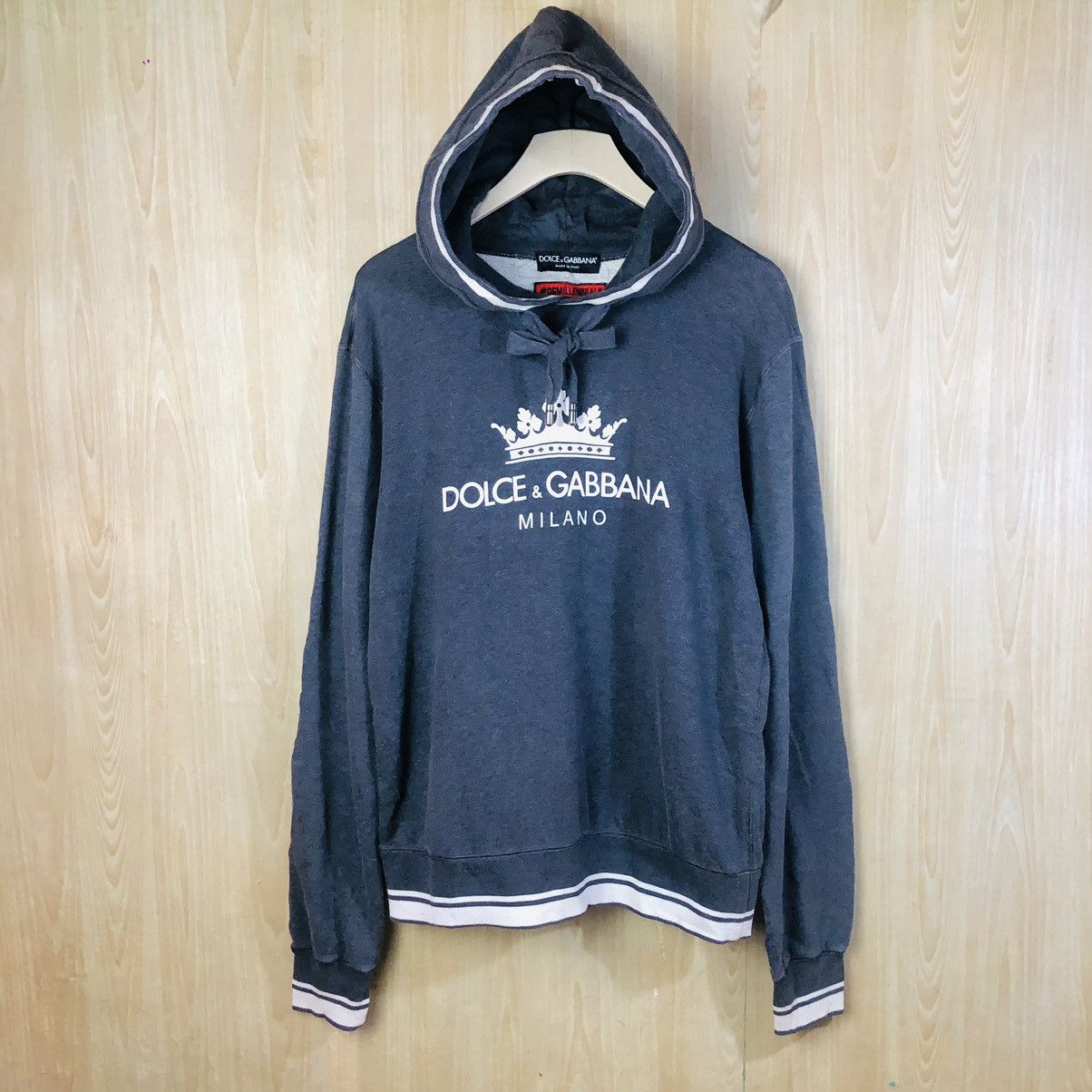 Dolce & Gabbana DOLCE AND GABBANA KNITWEAR CROWN LOGO HOODIE Size US M / EU 48-50 / 2 - 4 Thumbnail