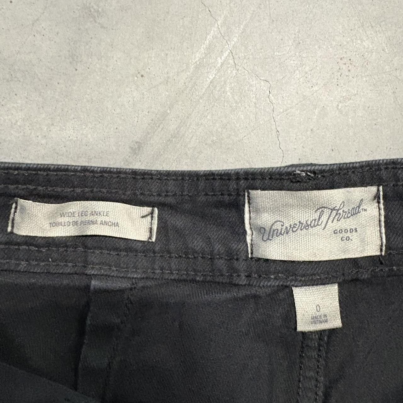Japanese Brand × Vintage Crazy Vintage Y2K/2000s Baggy WideLeg Black Denim Jeans! Size US 26 / EU 42 - 6 Thumbnail