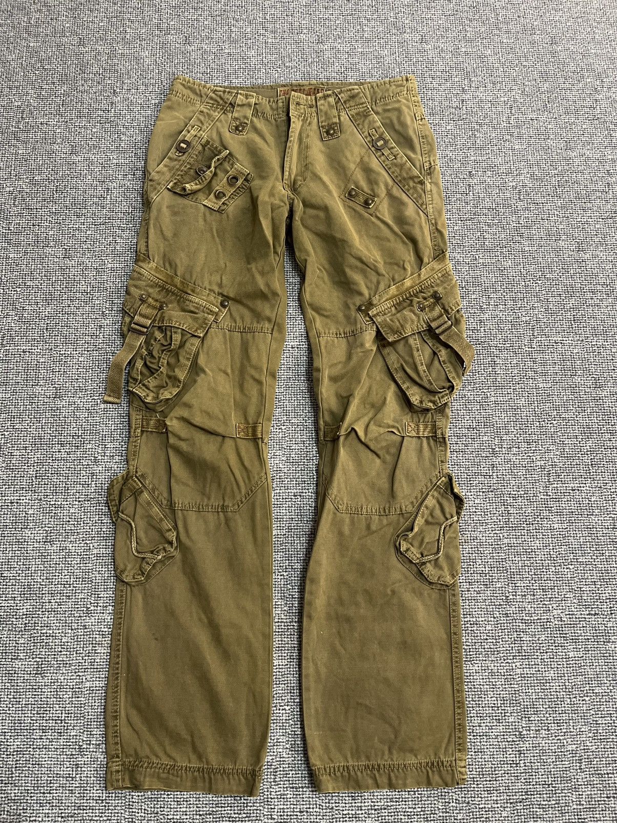 If Six Was Nine Vintage TBJ Cargo Multi pocket Pants size 30 x 31 inches Size US 30 / EU 46 - 2 Thumbnail