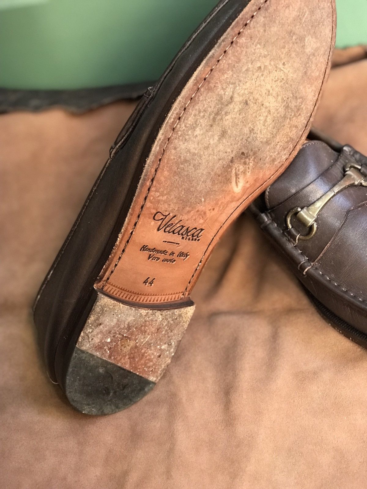 Velasca VELASCA MILANO HORSEBITE LIGHTWEIGHT LEATHER LOAFERS Size US 11 / EU 44 - 10 Thumbnail