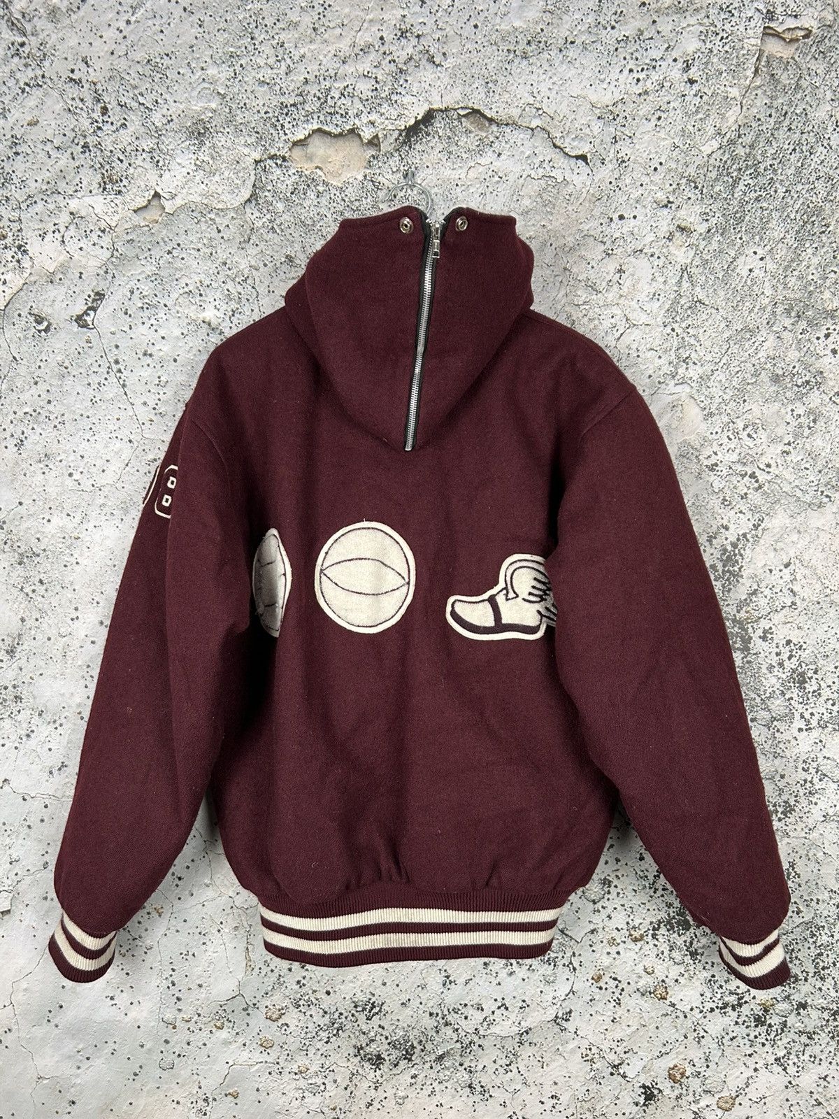 Vintage Vintage Fordham University Wool Varsity Jacket MLB 90s Rare Size US L / EU 52-54 / 3 - 4 Thumbnail