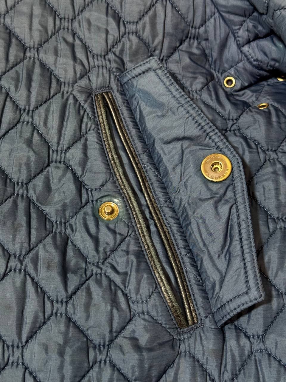 Burberry Burberry London Mens’s XL Blue Qualited Jacket Bomber Size US XL / EU 56 / 4 - 5 Thumbnail