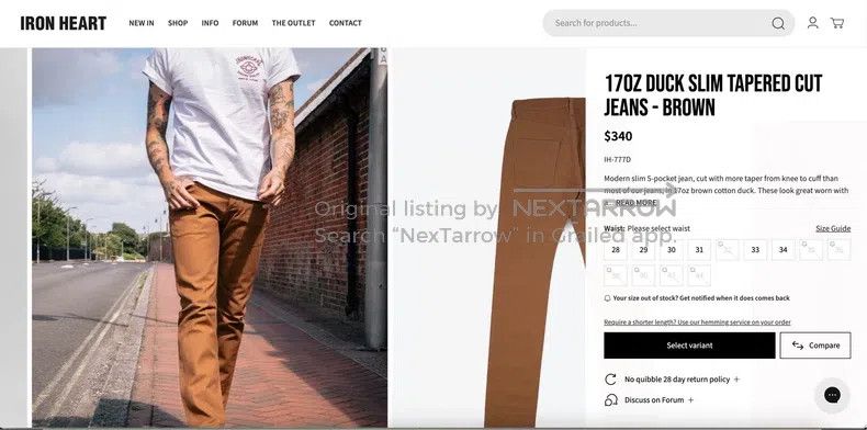 Iron Heart Iron Heart khaki cargo pants Size US 30 / EU 46 - 5 Thumbnail