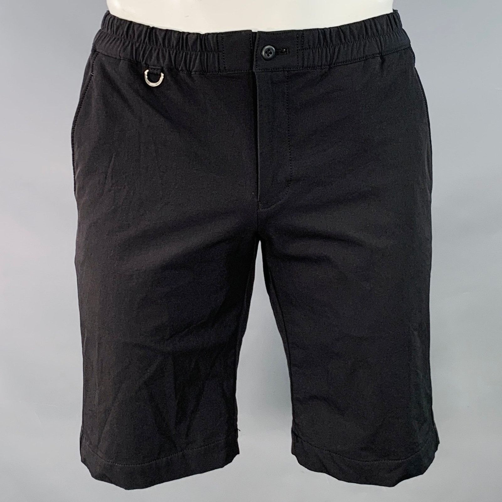 Sophnet. SOPHNET Size L Black Nylon Blend Cuffed Shorts Size US 38 / EU 54 - 1 Thumbnail