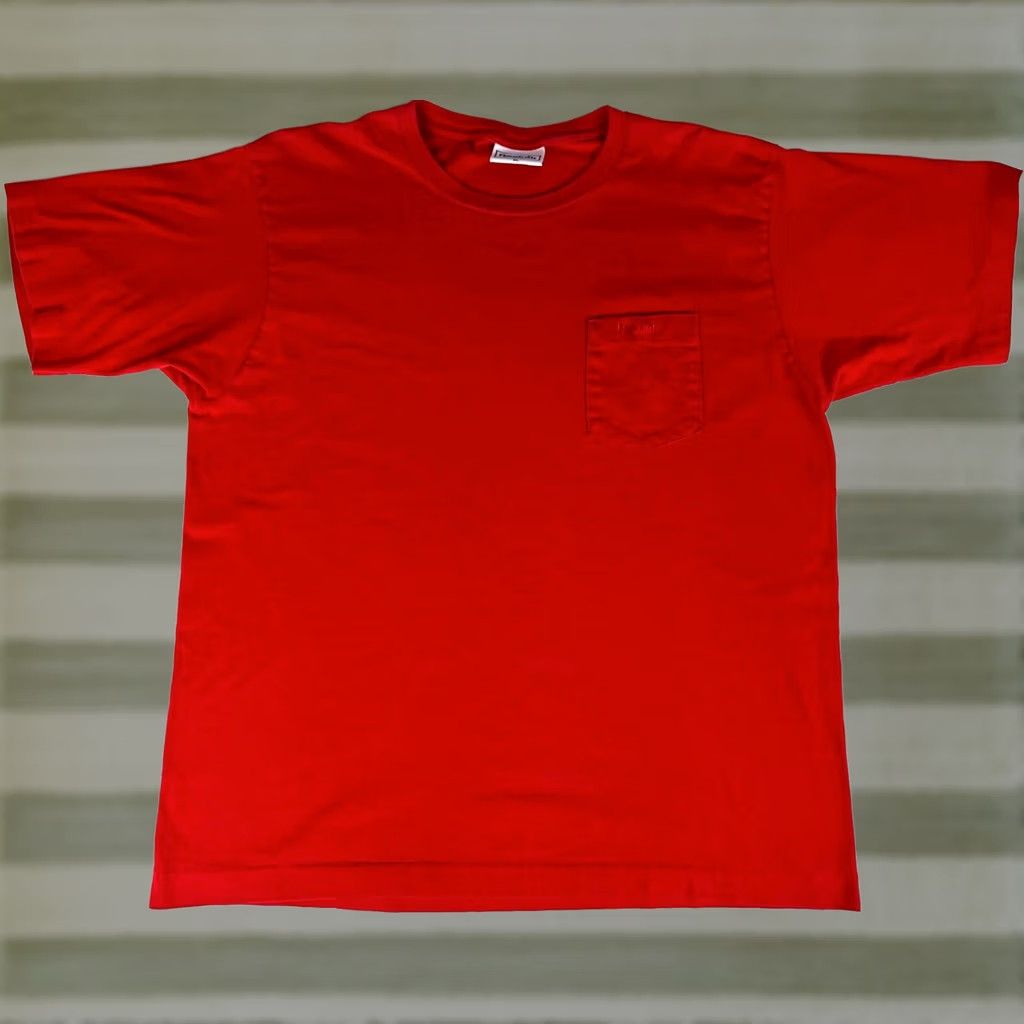 Reebok VINTAGE Reebok Pocket Tee Shirt XL Red Men’s 90s USA Short Sleeve Crew Neck Size US XL / EU 56 / 4 - 1 Thumbnail