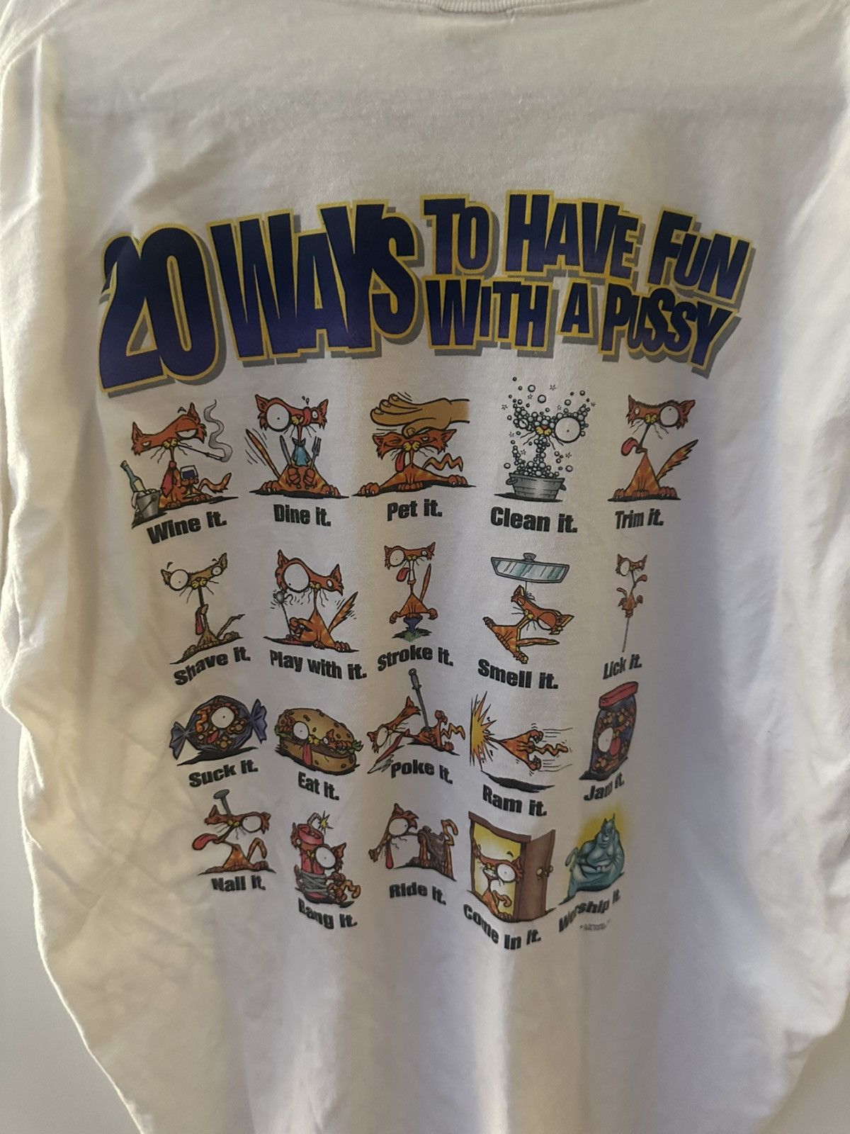 Vintage “I Love Pussy” T-Shirt Size US XXL / EU 58 / 5 - 3 Thumbnail