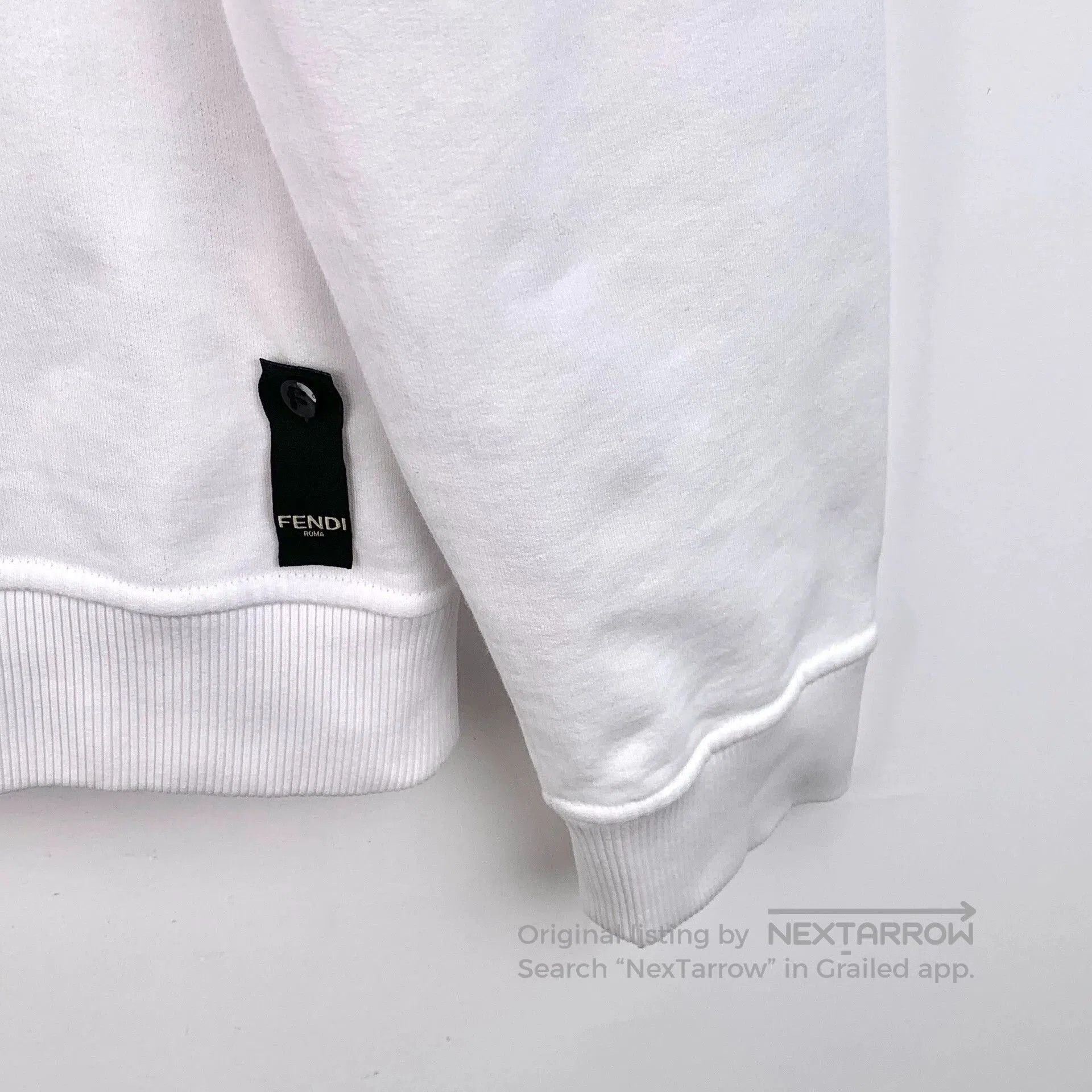 Fendi fendi white logo long sleeve sweatshirt xl. Size US XL / EU 56 / 4 - 5 Thumbnail