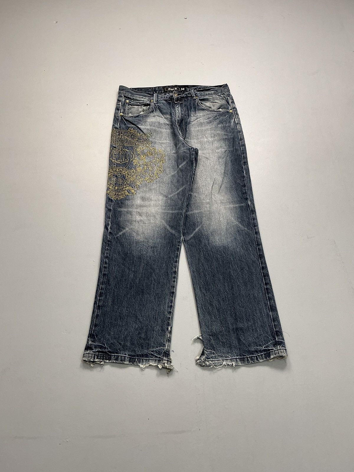 Wrung Vintage wrung Davidson embroidered denim Size US 36 / EU 52 - 2 Thumbnail