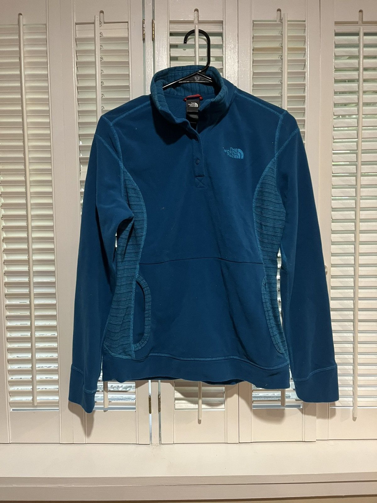 The North Face × Vintage Vintage Fleece blue 1/4 Zip Sweatshirt The North Face Size M / US 6-8 / IT 42-44 - 1 Thumbnail