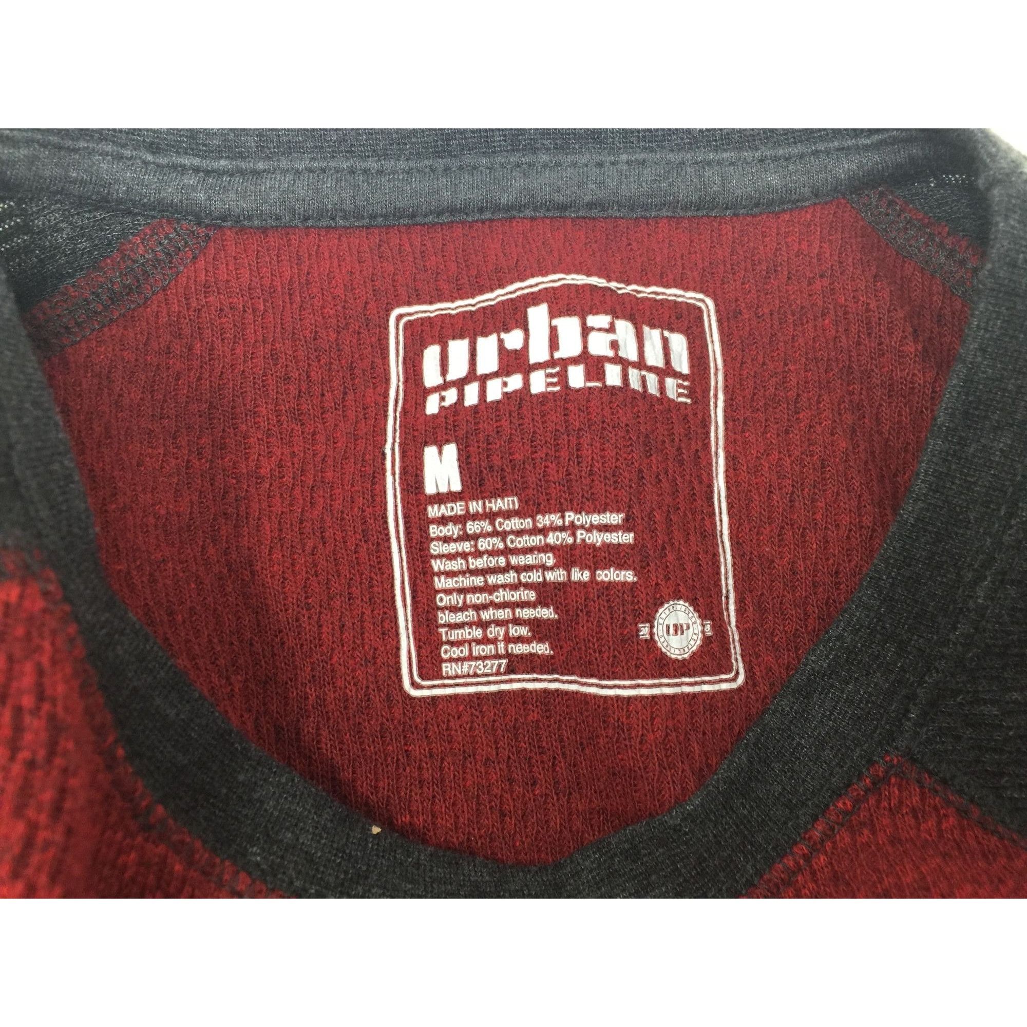 Urban Pipeline Mens Urban Pipeline Size Medium Long Sleeved Red/Gray Shirt Size US M / EU 48-50 / 2 - 6 Thumbnail