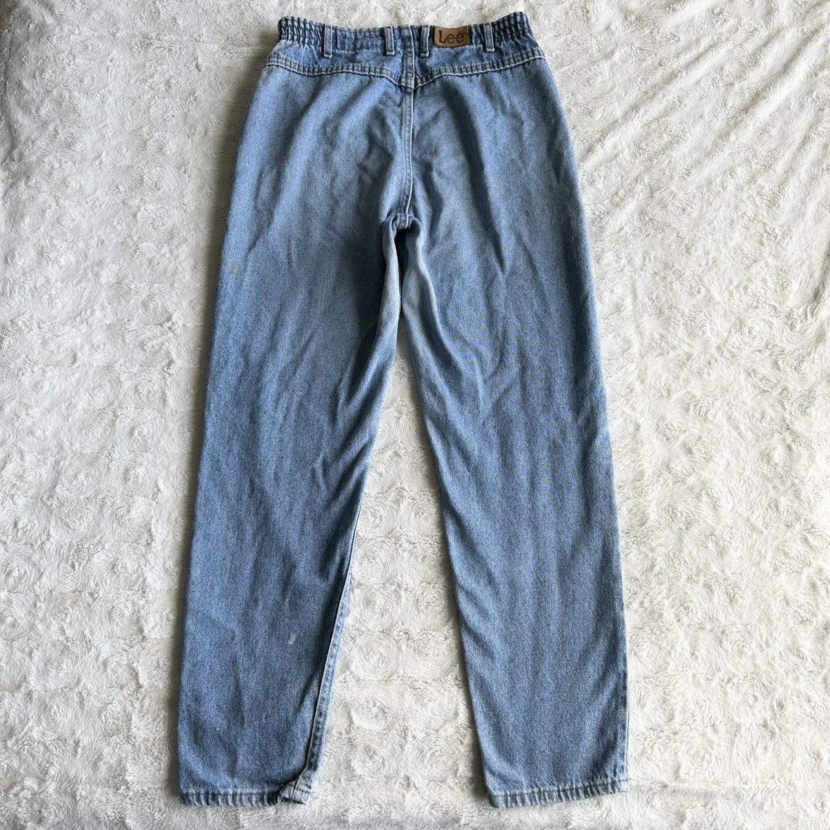 Lee Vintage Lee Jeans Womens 12 (30x30) Blue Vtg Bare Back Faded Size 30" / US 8 / IT 44 - 3 Thumbnail