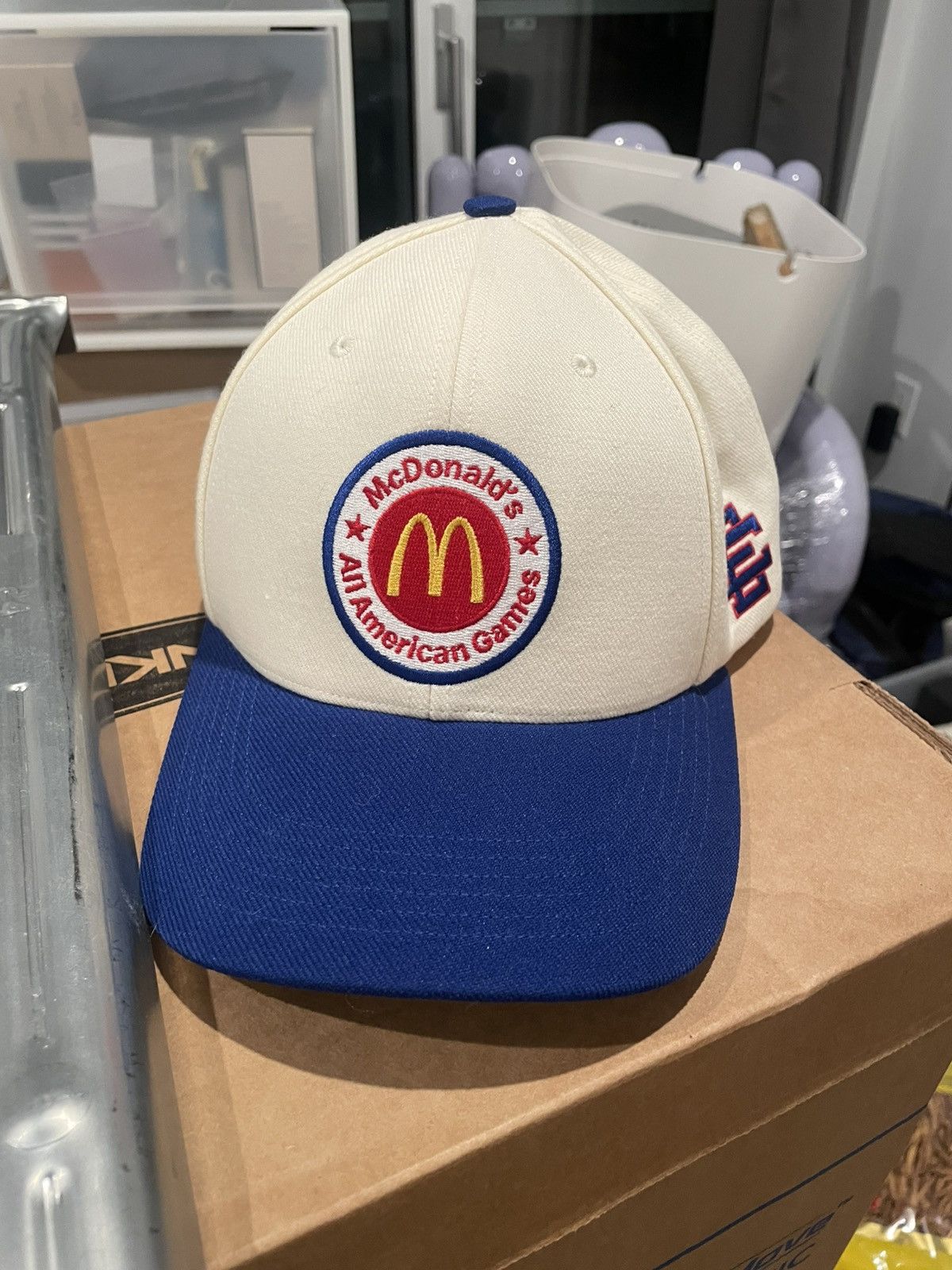 Adidas × Eric Emanuel Eric Emanuel EE x McDonalds All American SnapBack Game Hat Size ONE SIZE - 1 Thumbnail