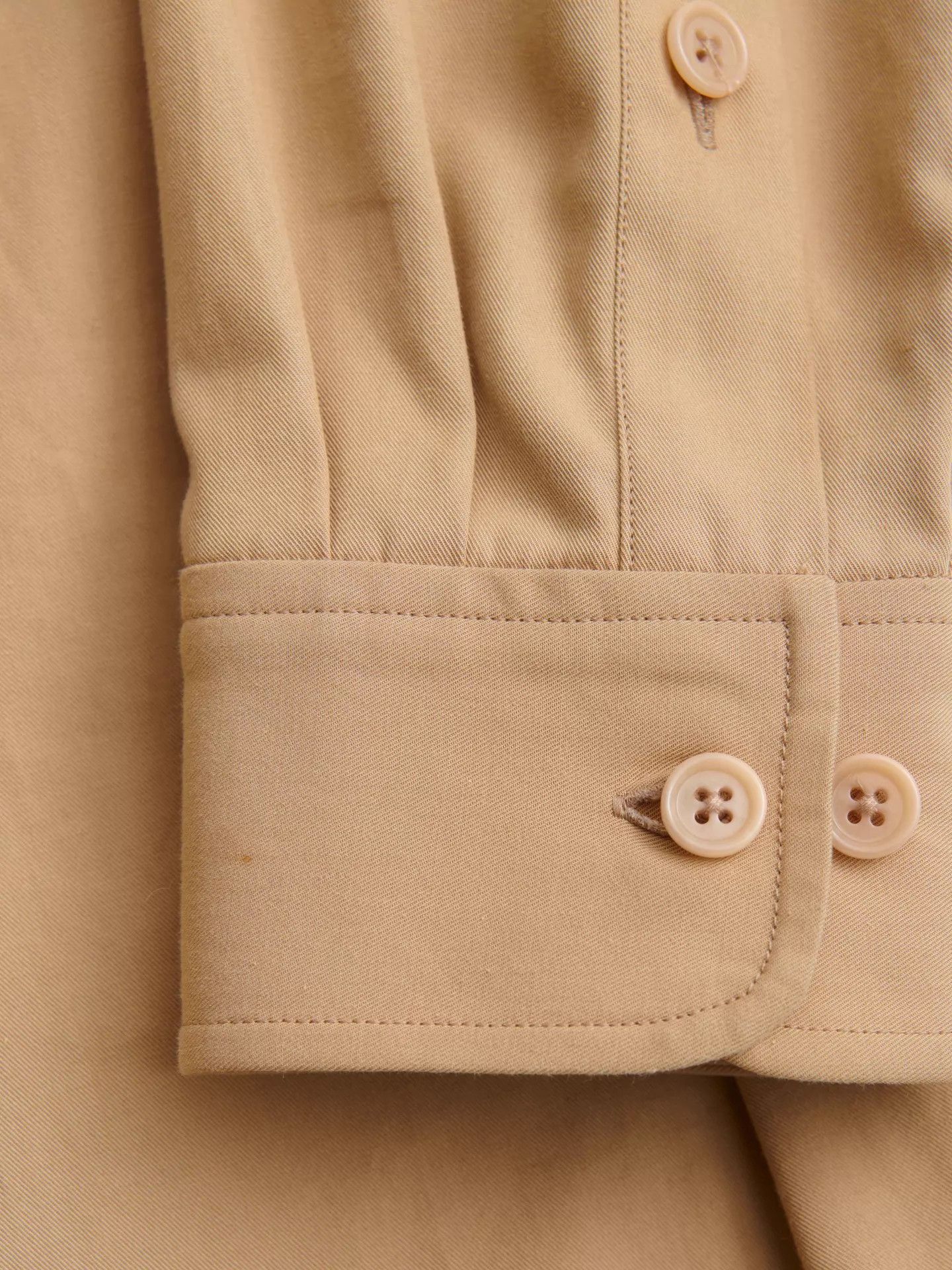 Dries Van Noten Dries Van Noten 23SS Khaki Asymmetric Pleated Shirt Size XL / US 12-14 / IT 48-50 - 7 Thumbnail