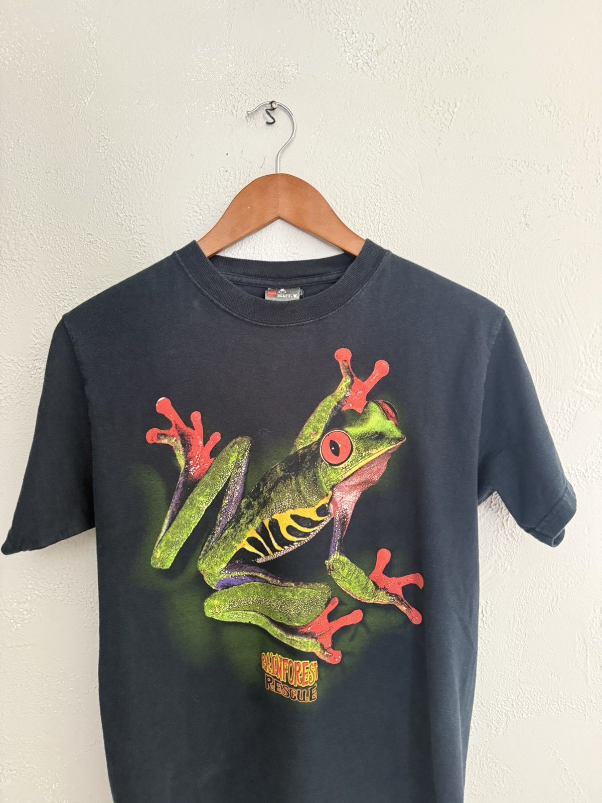 Vintage 90s Heavyweight 100% BEEFY Cotton Frog tee Size S Size US S / EU 44-46 / 1 - 2 Thumbnail