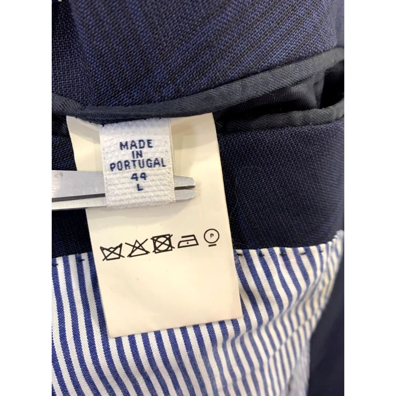 Vintage MICHAEL BASTIAN Barneys New York Navy Plaid Blazer Jacket Men’s L 44R Size 42R - 4 Thumbnail