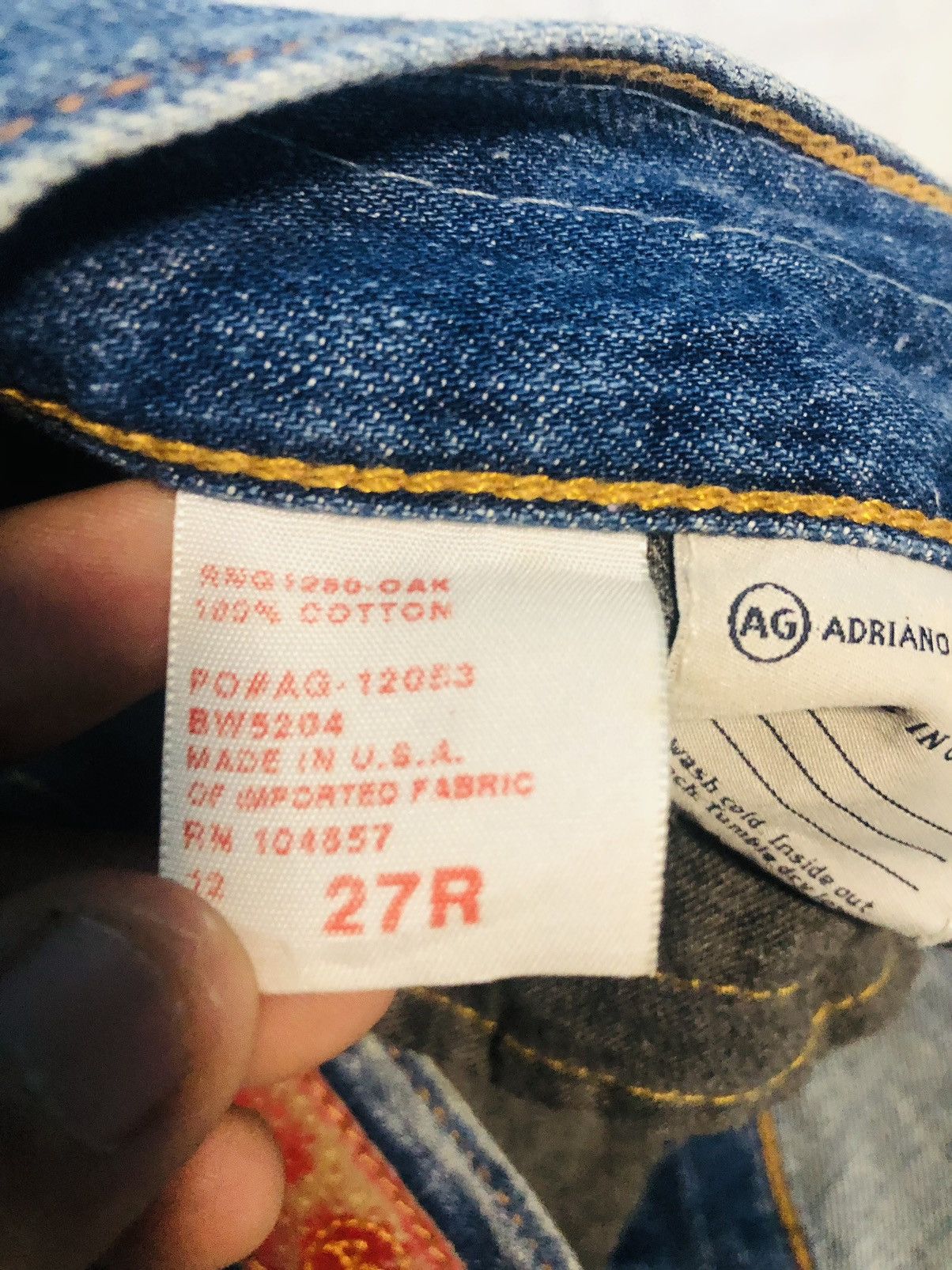AG Adriano Goldschmied Distressed Denim Adriano Goldschmied Jeans MadeInUsa (3) Size 32" / US 10 / IT 46 - 13 Thumbnail