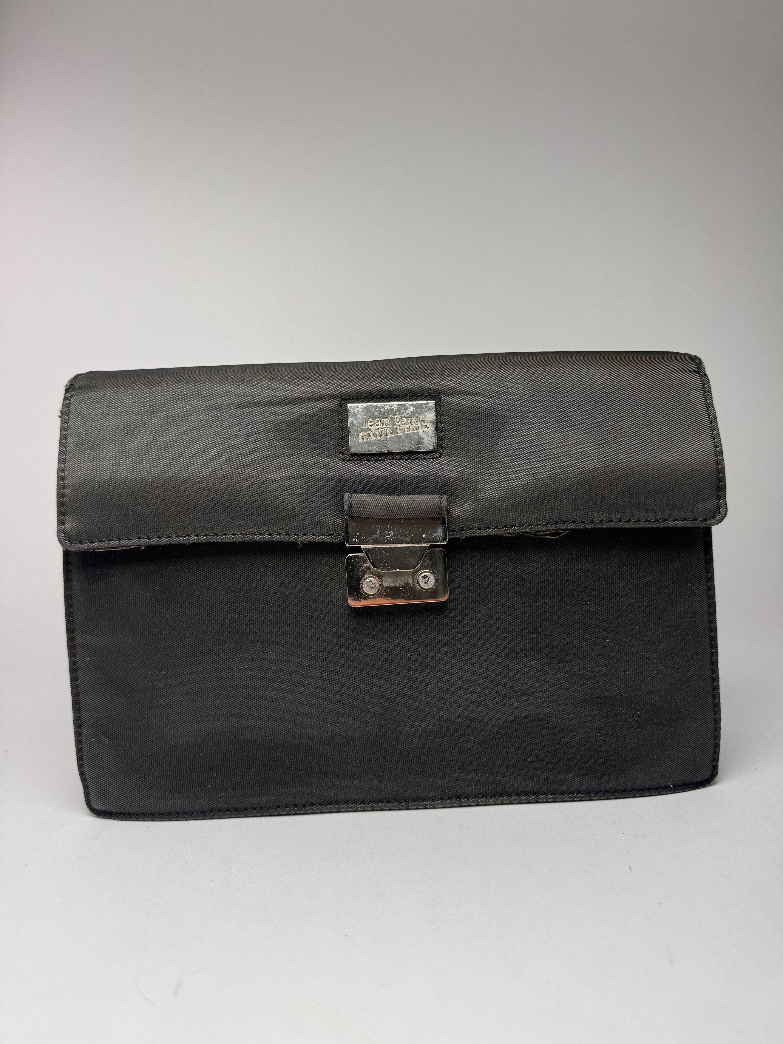 Jean Paul Gaultier Vintage Canvas Clutch Black Size ONE SIZE - 1 Thumbnail