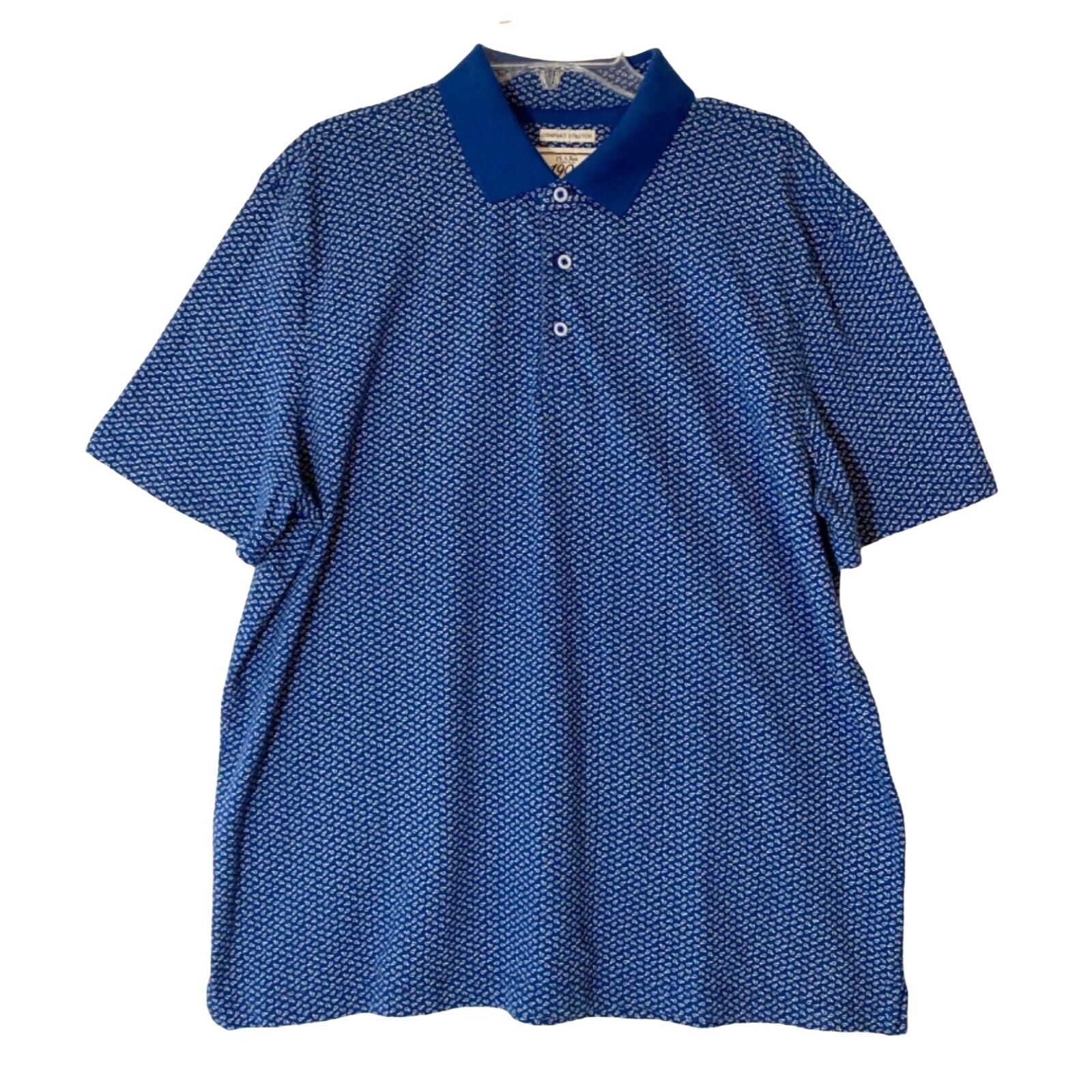 Jos. A. Bank Jos. A. Bank XL Polo Shirt Tailor Fit Fish Print Stretch Size US XL / EU 56 / 4 - 1 Thumbnail