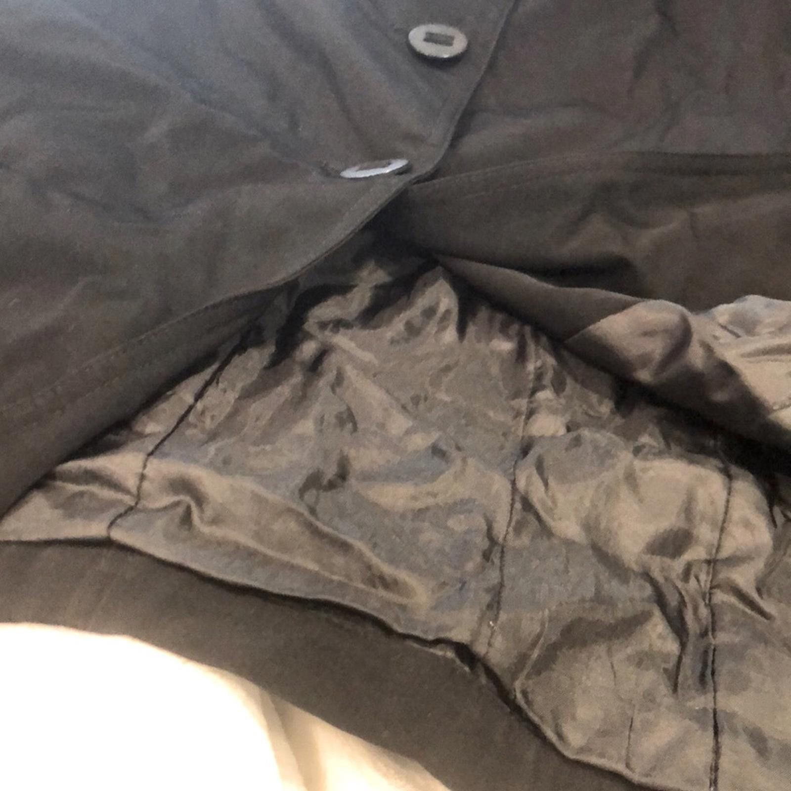 Esprit Vintage Esprit Black Coat pockets collar retro 80's SZ XL Size M / US 6-8 / IT 42-44 - 6 Thumbnail