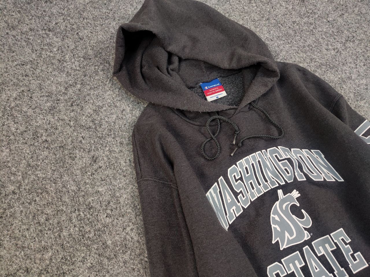 Champion Vintage 90's Champion washington state cougars Logo Hoodie Size US M / EU 48-50 / 2 - 7 Thumbnail