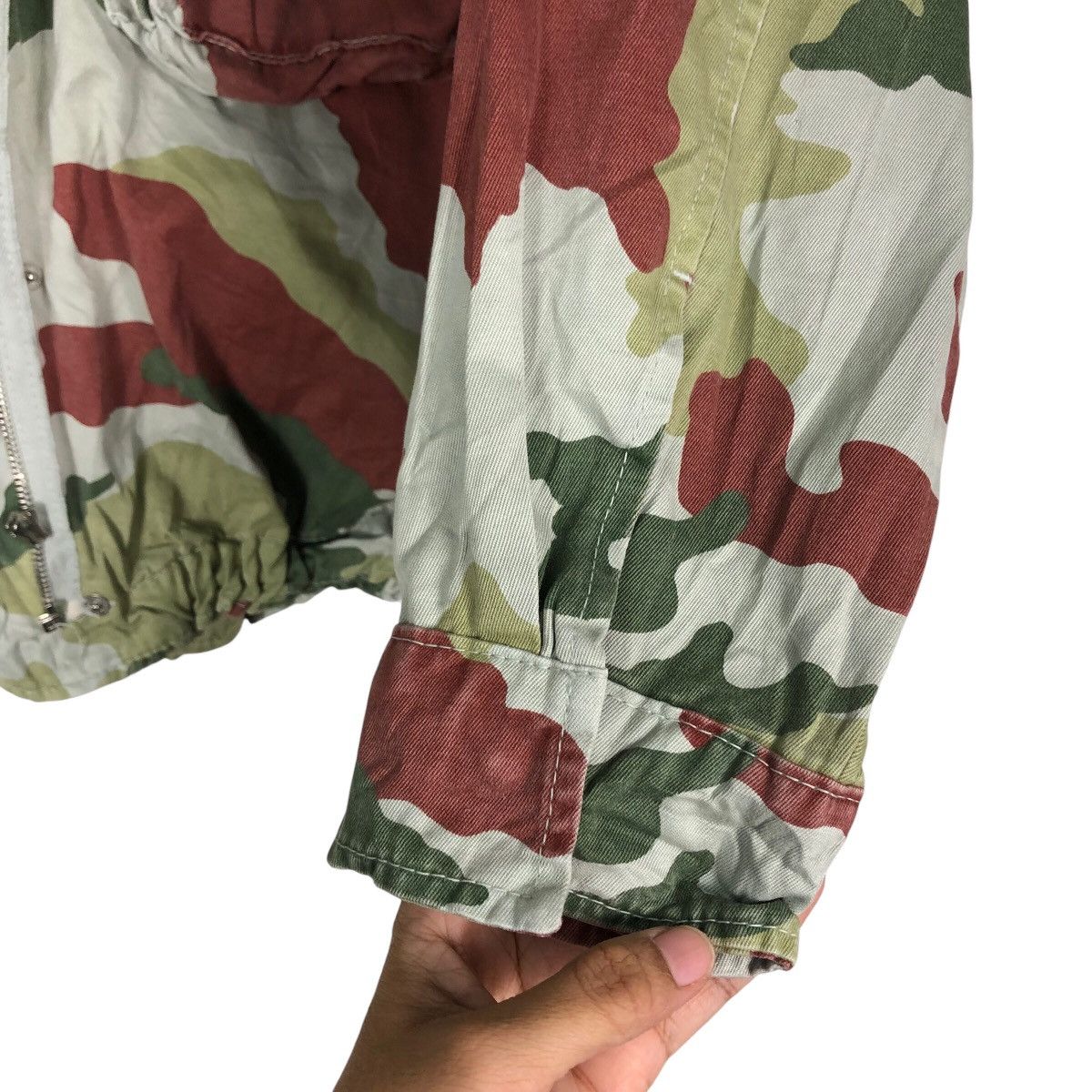 Japanese Brand 🔥Vintage Cropped Biker Jacket Trf Japan Camouflage Army Size US M / EU 48-50 / 2 - 15 Thumbnail