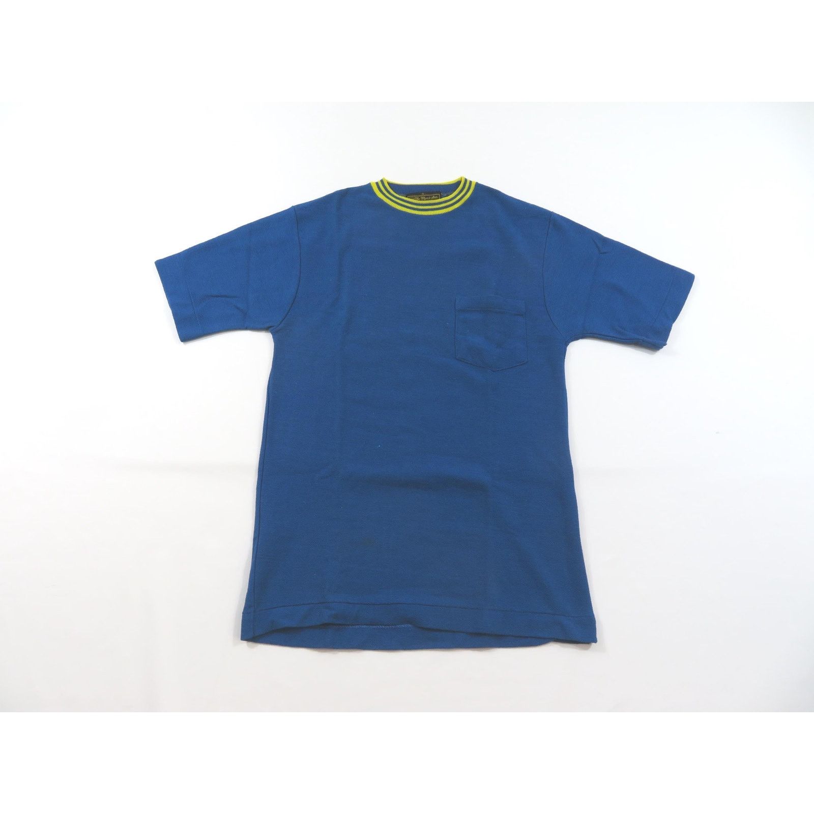 Sears Sears PolyCotton Blank Pocket T-Shirt Blue Yellow Sz S 1970s Size US S / EU 44-46 / 1 - 1 Thumbnail