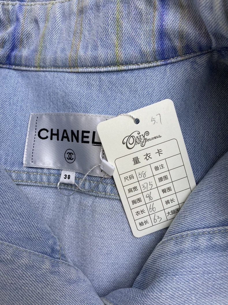 Chanel Chanel Chanel Falls Series Camellia Denim Jacket Size XS / US 0-2 / IT 36-38 - 6 Thumbnail