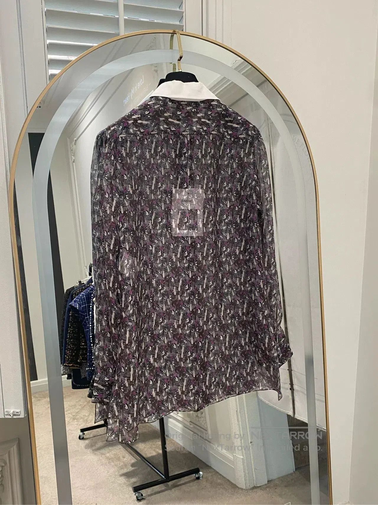 Chanel Chanel 2023 Green Silk Print Shirt. Size US XS / EU 42 / 0 - 2 Thumbnail