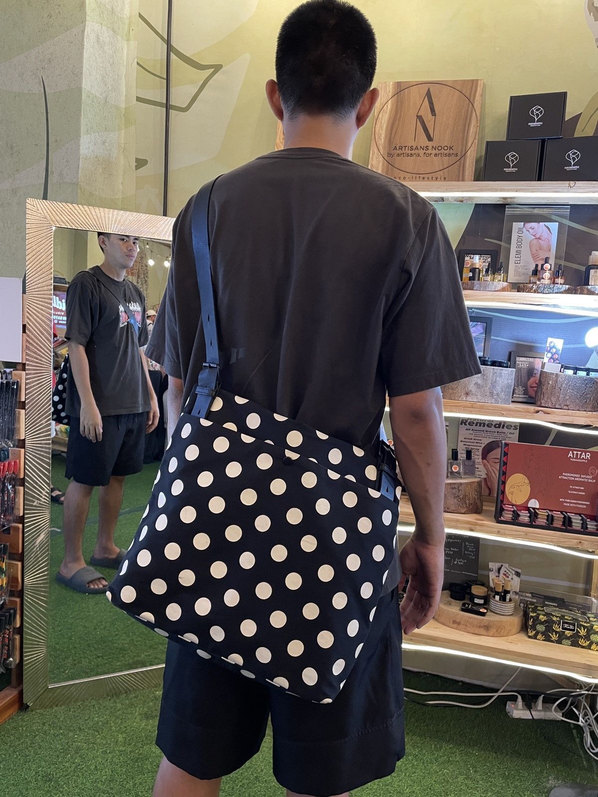Japanese Brand Y's Yohji Yamamoto Polka Dot Bag Size ONE SIZE - 13 Thumbnail
