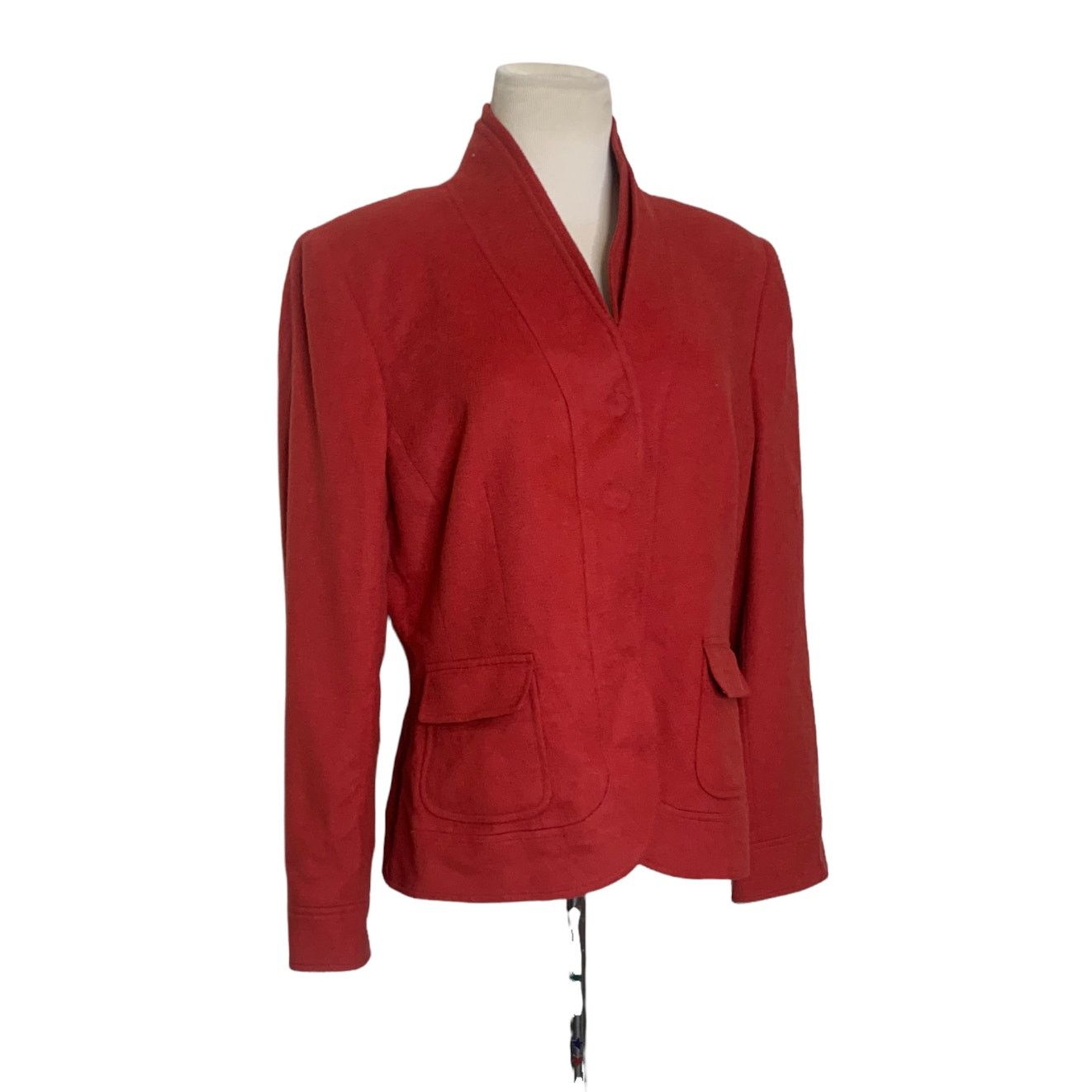 Albert Nipon Albert Nipon orange wool snap buttons blazer size 12 Size XL / US 12-14 / IT 48-50 - 8 Thumbnail
