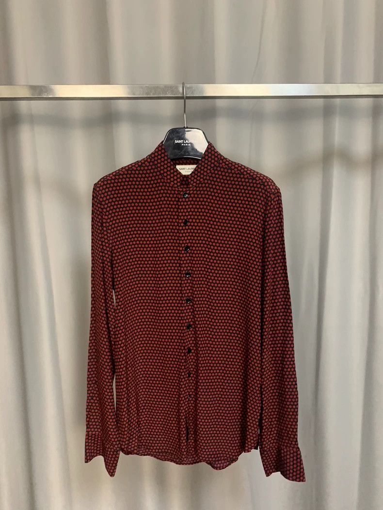 Saint Laurent Paris Saint Laurent Paris size 37 2015SS silk black and red polka Size XXS / US 00 / IT 34 - 1 Thumbnail