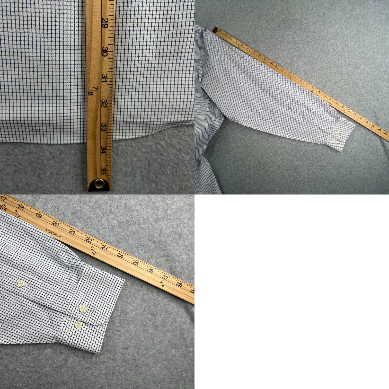 Brooks Brothers Brooks Brothers Shirt 346 17 White Blue Check Casual Button Down Long Sleeve Mens Size US XL / EU 56 / 4 - 8 Thumbnail
