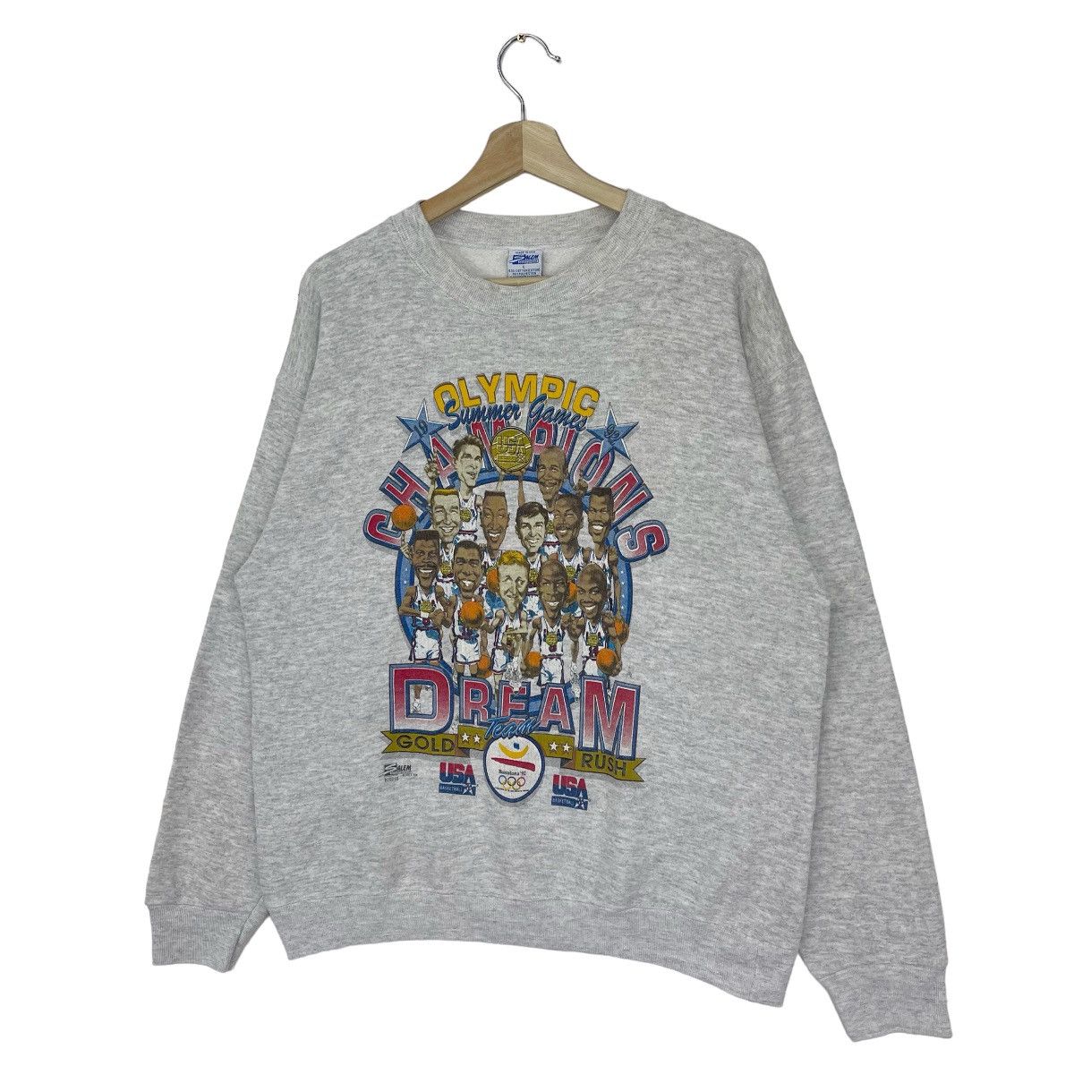 NBA × USA Olympics × Vintage 1992 USA Basketball Dream Team Sweatshirts Size US M / EU 48-50 / 2 - 3 Thumbnail