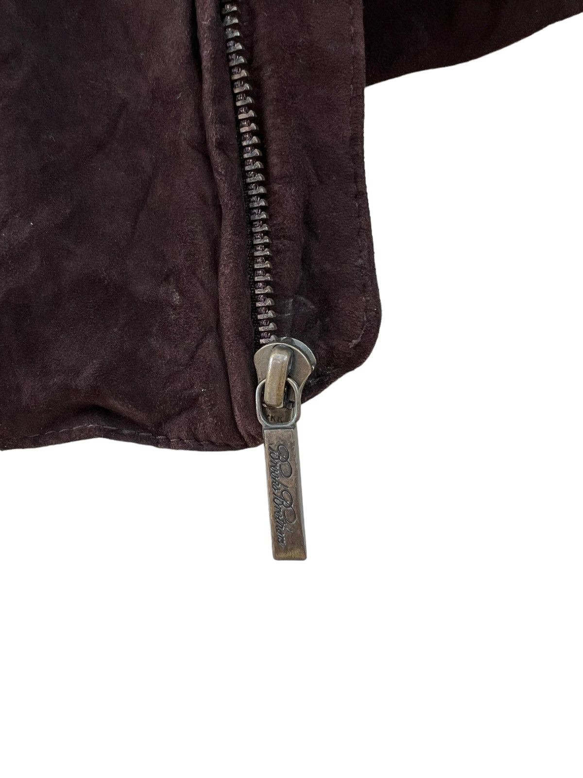 Brooks Brothers Vintage Brooks Brothers Dark Brown Suede Leather Jacket Size US M / EU 48-50 / 2 - 15 Thumbnail