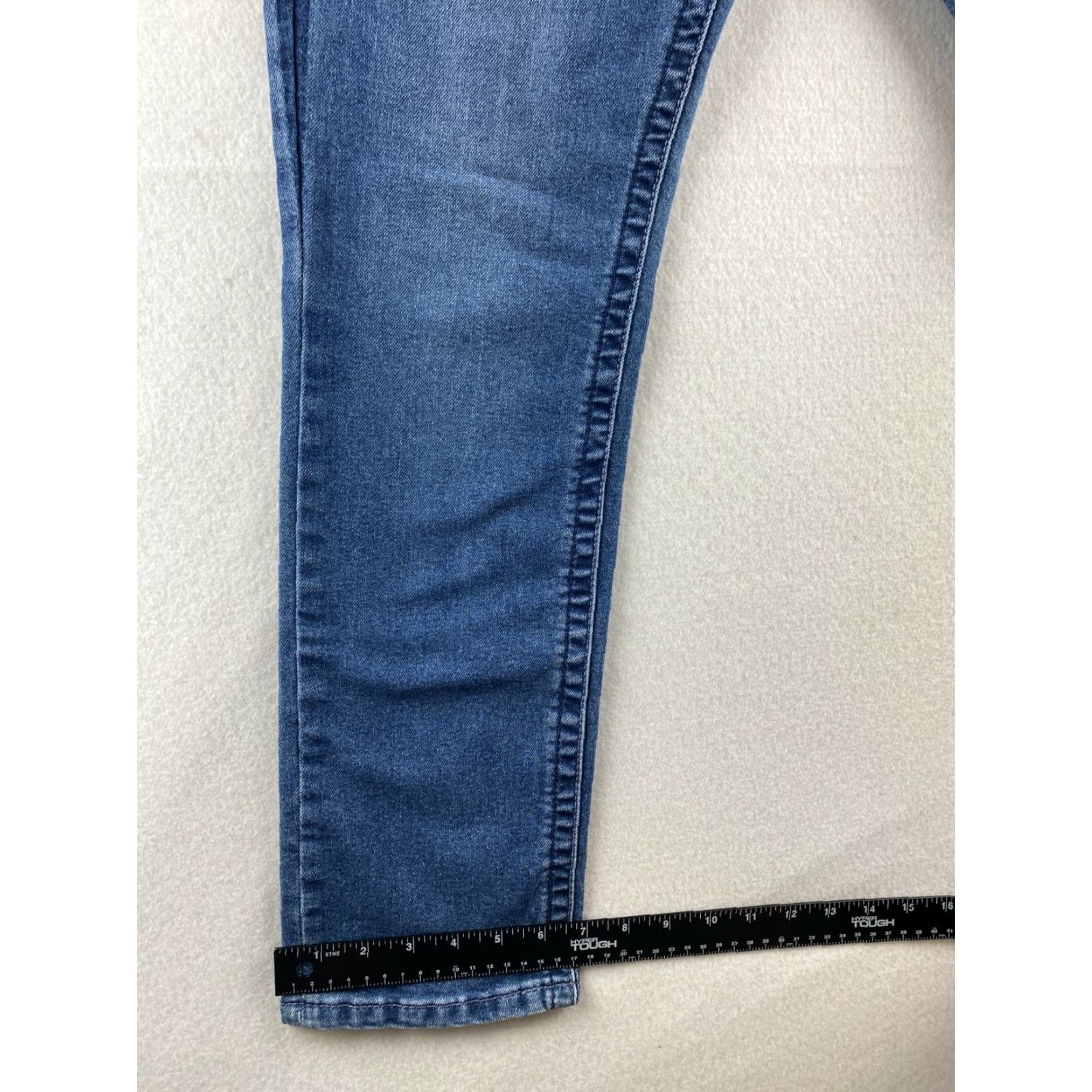 Vintage Seven7 Jeans Womens Size 10 Slim Straight Blue Denim Embroidered Dark Stretch Pocket 5-Pocket Logo Belt Loops Modern Vintage: No (omit N/A) Size 32" / US 10 / IT 46 - 6 Thumbnail