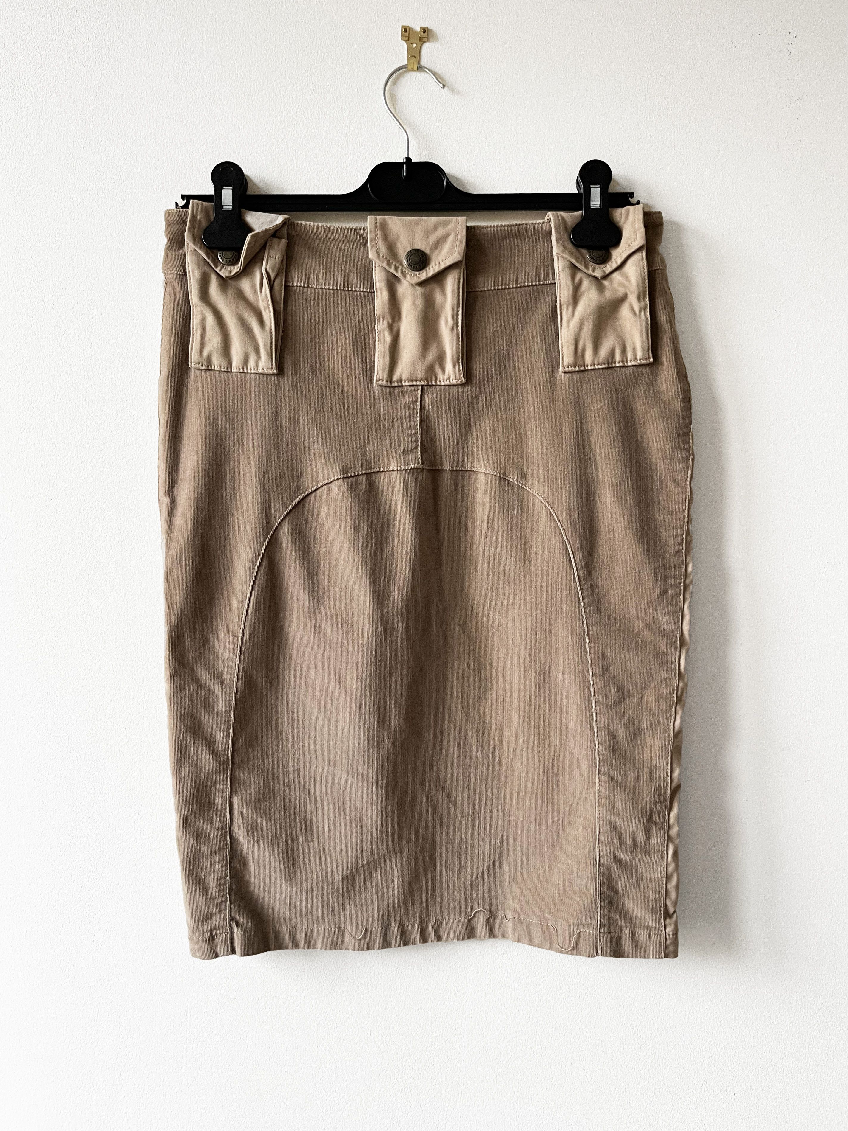 Jean Paul Gaultier Jean Paul Gaultier cargo corduroy skirt Size 30" / US 8 / IT 44 - 2 Thumbnail