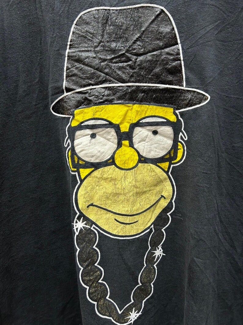 The Simpsons Vintage 2000s The Simpsons Run DMC tshirt size 2XL Size US XXL / EU 58 / 5 - 3 Thumbnail