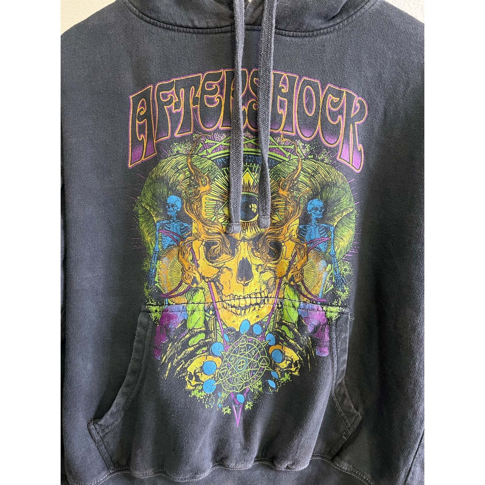 Vintage Aftershock Hoodie Sweatshirt Men's L/XL Music Festival Rock Size US L / EU 52-54 / 3 - 2 Thumbnail