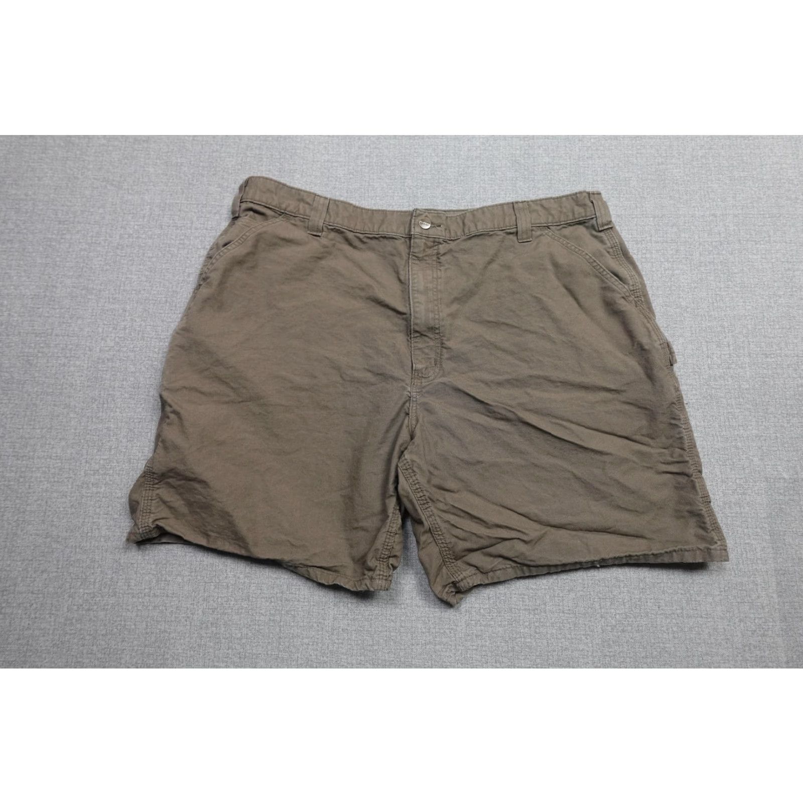 Carhartt Carhartt Mens Shorts Cargo Brown Canvas Work Utility 44 Waist Inseam 7 Size US 44 / EU 60 - 3 Thumbnail