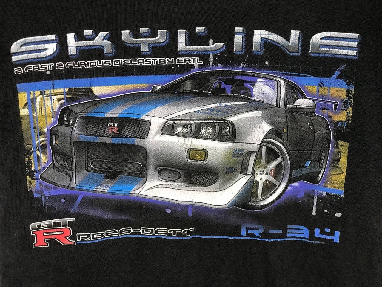 Vintage vintage Nissan Skyline gtr r34 jdm car japan Size US M / EU 48-50 / 2 - 5 Thumbnail