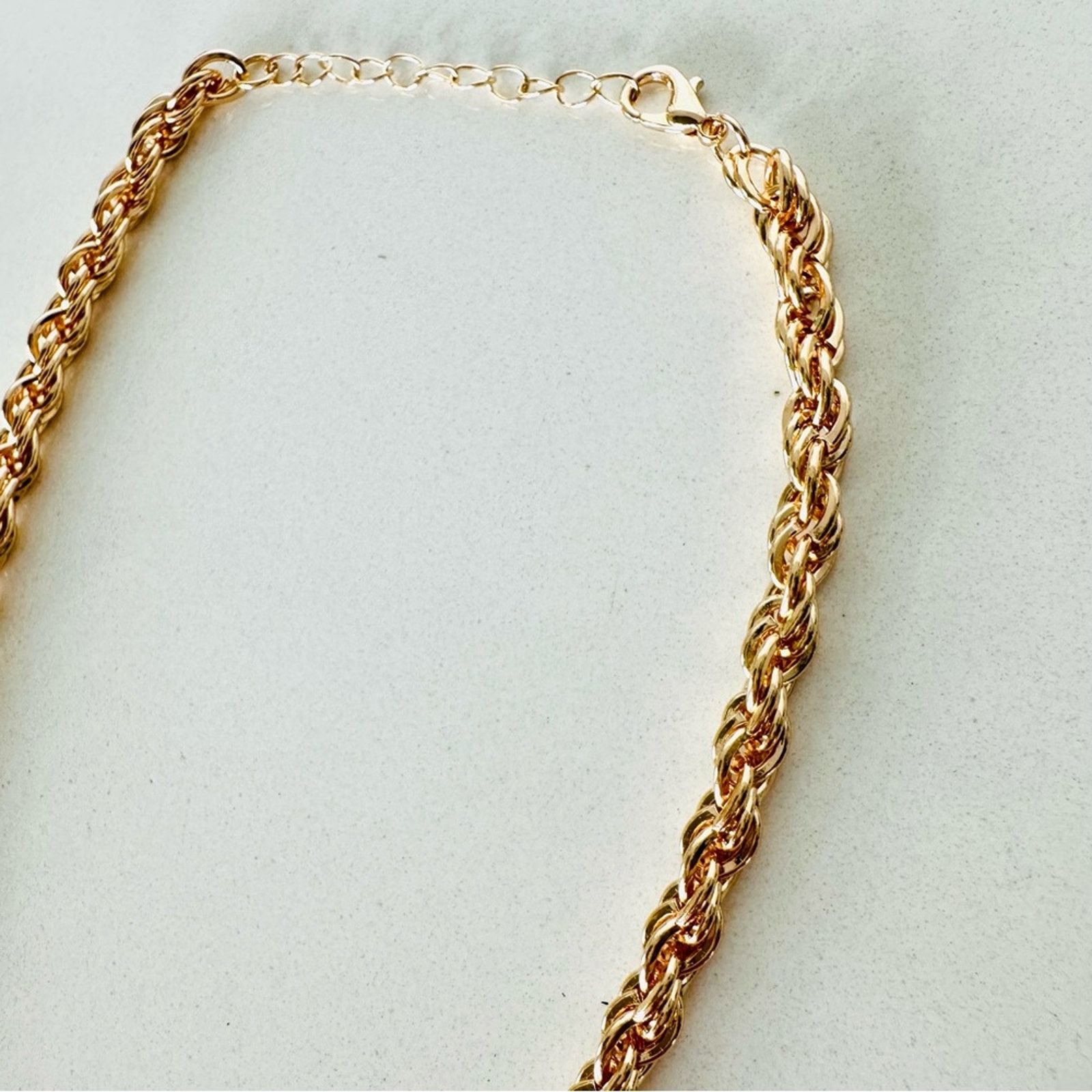 Nordstrom NEW NORDSTROM REVOLVE 18kt Gold Plated Choker Chain Necklace Size ONE SIZE - 7 Thumbnail