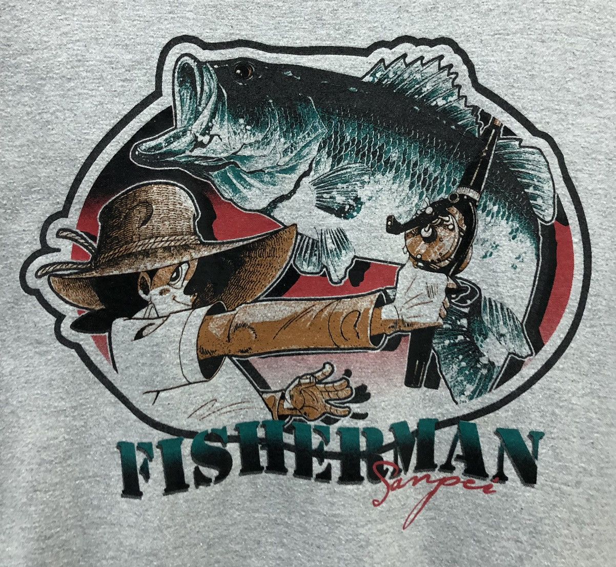 Anime Fisherman Sanpei and Black Bass T-Shirt Size US M / EU 48-50 / 2 - 3 Thumbnail