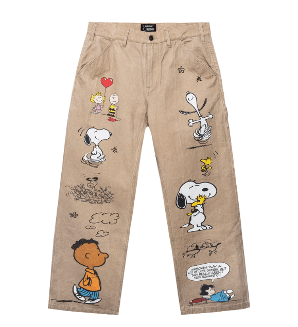 Market × Peanuts BNWT AW24 MARKET x PEANUTS CANVAS PANTS 28 Size US 28 / EU 44 - 12 Thumbnail