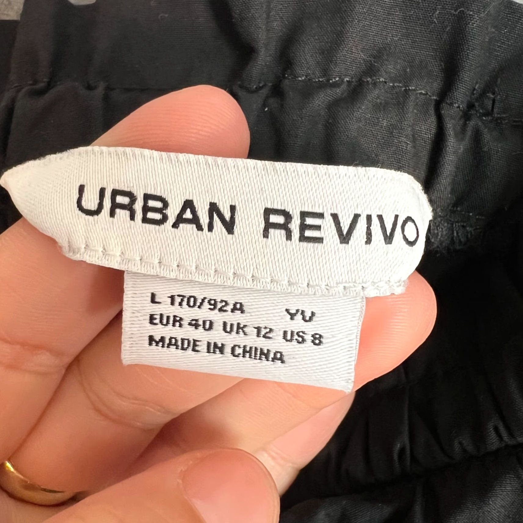 Vintage Urban Revivo Black Tiered Midi Dress W/ Spaghetti Straps Size 8 100% Cottom Size M / US 6-8 / IT 42-44 - 3 Thumbnail