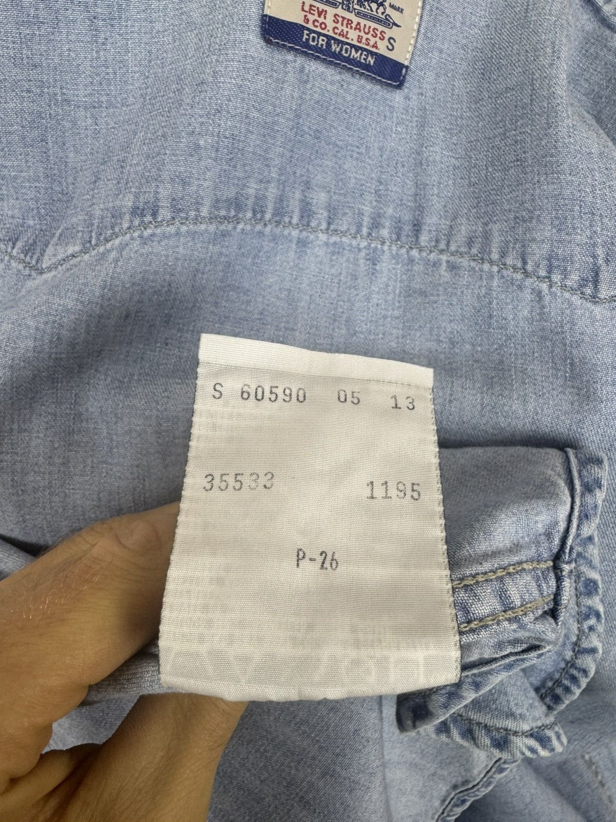 Levi's Levis Denim Shirt Western Vintage Button Up Womens Size S Size S / US 4 / IT 40 - 9 Thumbnail