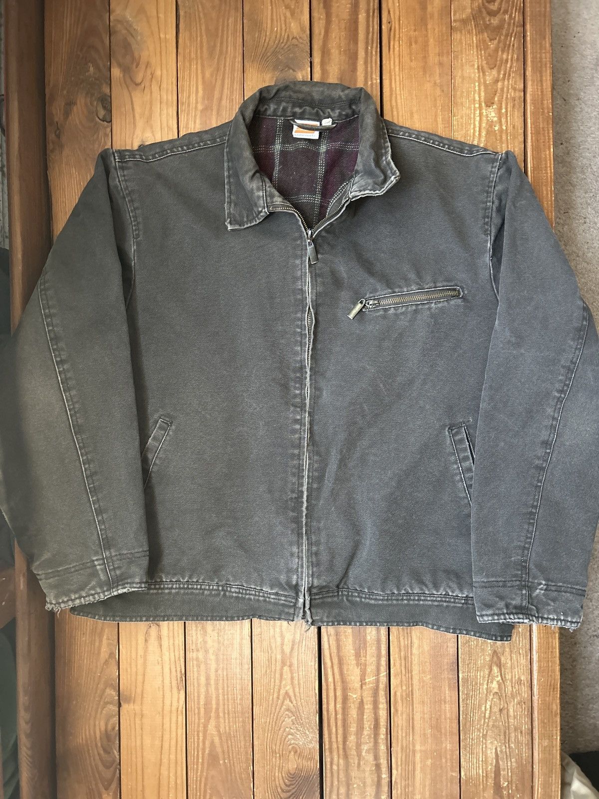 Vintage Vintage Sideout Carhartt Detroit Style Brown Jacket Size US XL / EU 56 / 4 - 1 Thumbnail