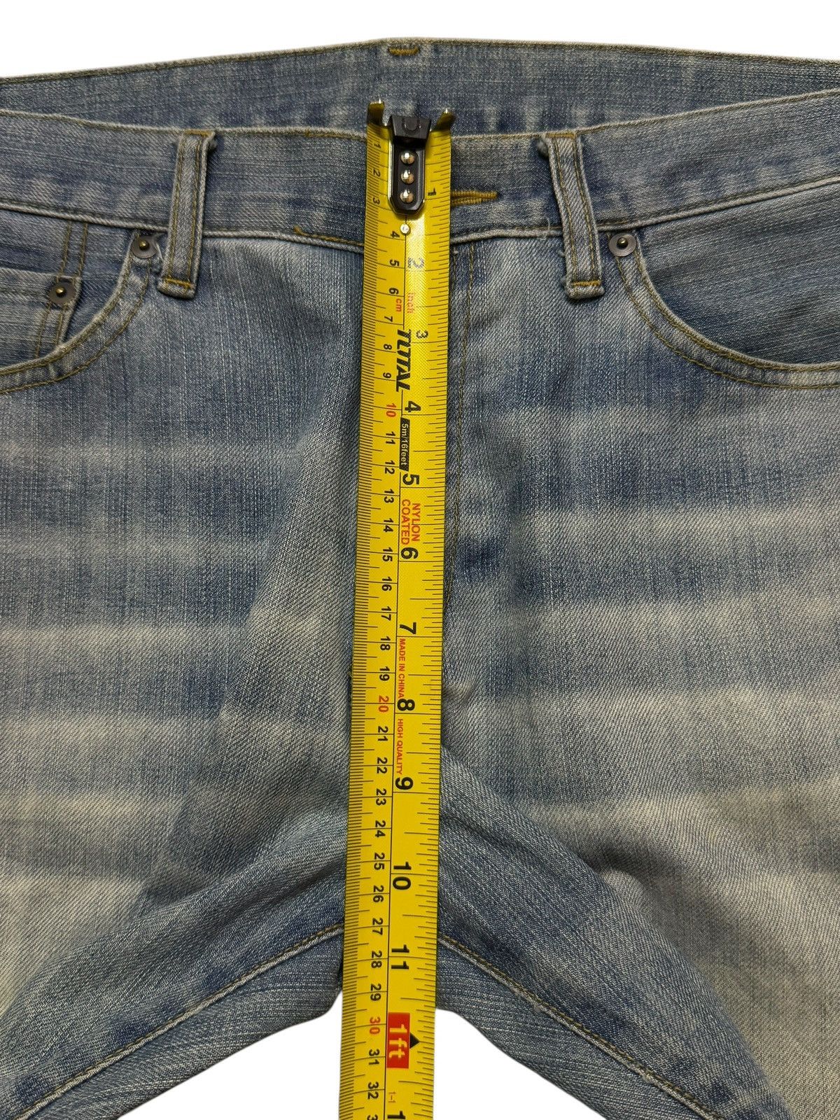 Uniqlo Vintage Y2K Japanese Uniqlo Blue Faded Wash Wide Leg Bootcut Size US 31 - 11 Thumbnail