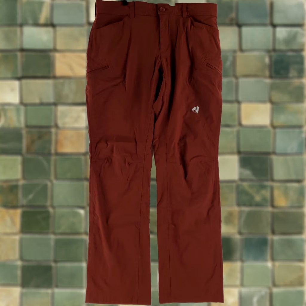 Eddie Bauer Eddie Bauer First Ascent Hiking Cargo Pants Red Mens 37x34 Inseam 34 Size US 37 - 1 Thumbnail